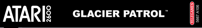 Glacier Patrol logo for Atari 2600